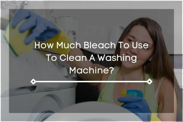 Wiping clean a washing machine by a woman