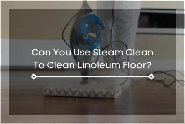 Steam mop linoleum floor