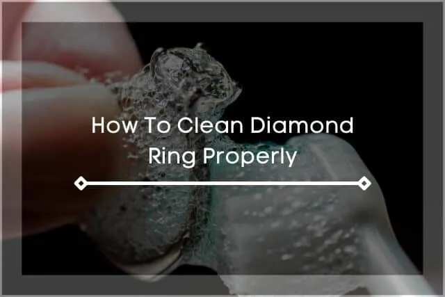 Bubble scrubbing diamond ring with toothbrush