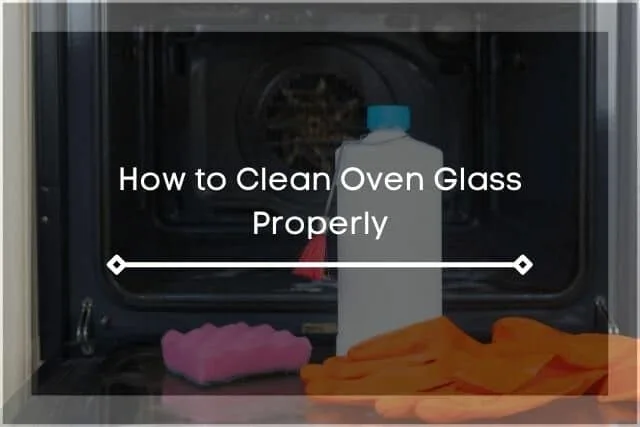 Cleaning oven with supplies