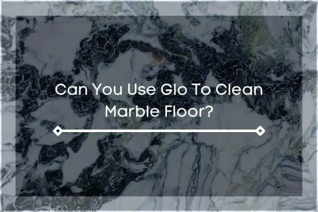 Black and white marble floor