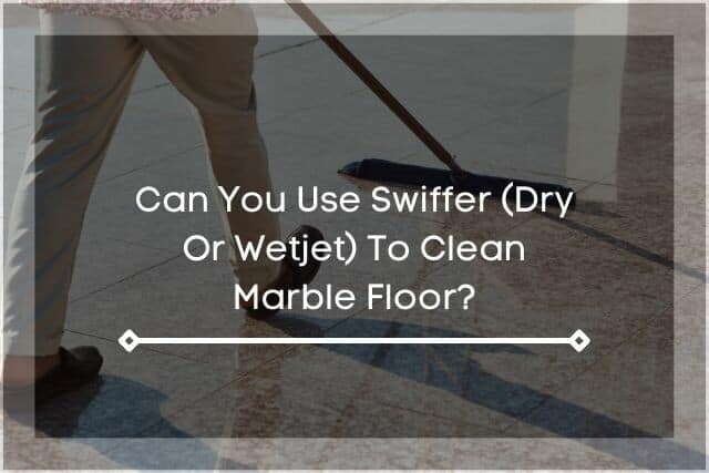 Sweep cleaning marble floor