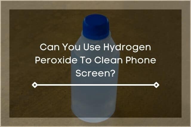 A solo shot of hydrogen peroxide