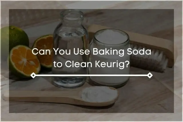 Baking soda and vinegar with wooden spoon