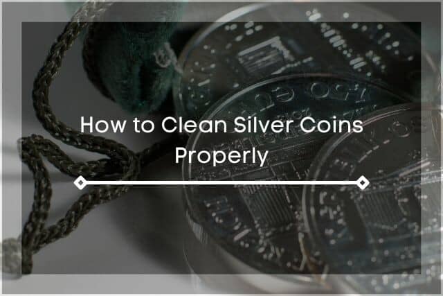 A bag overflowing of silver coins