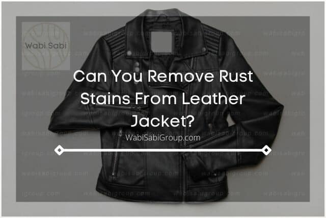 A photo of a black leather jacket