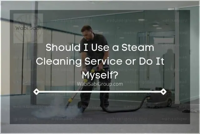 A photo of a professional doing steam cleaning on the carpet