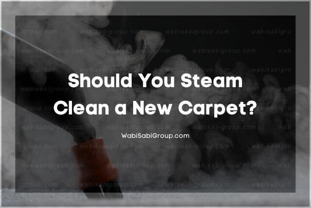 A photo of a steamer steaming a carpet