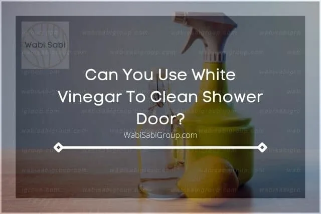 A photo of white vinegar with spray container and lemon