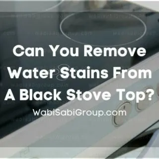 Black glass stove top